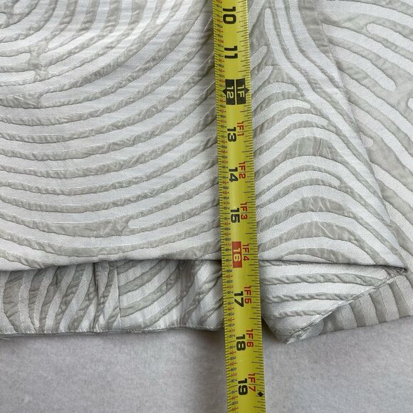 Opening Ceremony Light Grey Dimension  Cascade Fingerprint Skirt Party-4 - Picture 4 of 13